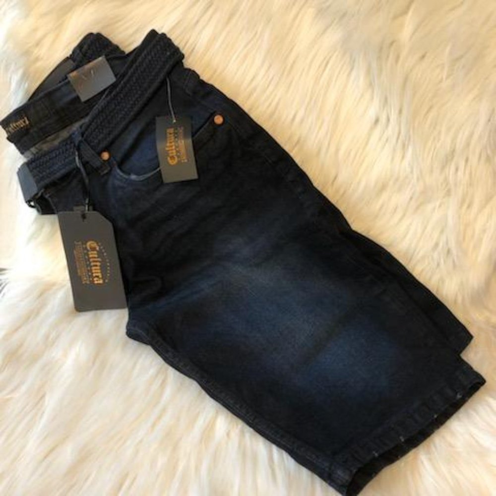 Cultura Denim Modern Fit Stretch Shorts